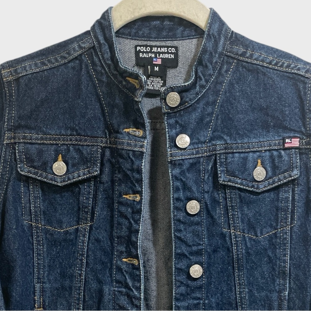 Polo Ralph Lauren Denim Jacket - Blue Size Medium - Picture 4 of 9